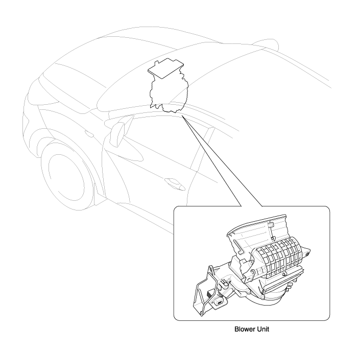 Hyundai Tucson - Blower Unit Components and Components Location - Blower