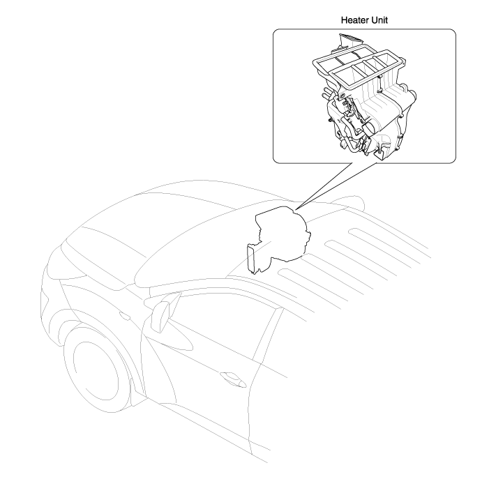Hyundai Tucson - Heater Unit Components and Components Location - Heater
